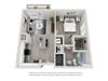 663 SF 1 Bedroom A1